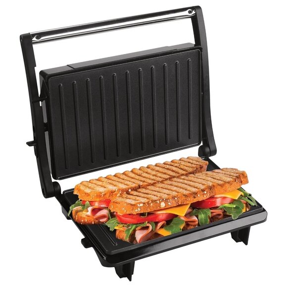Kailwokk Panini Press Grill,Non-Stick Coated Plates Sandwich Maker,2 Slice Stain